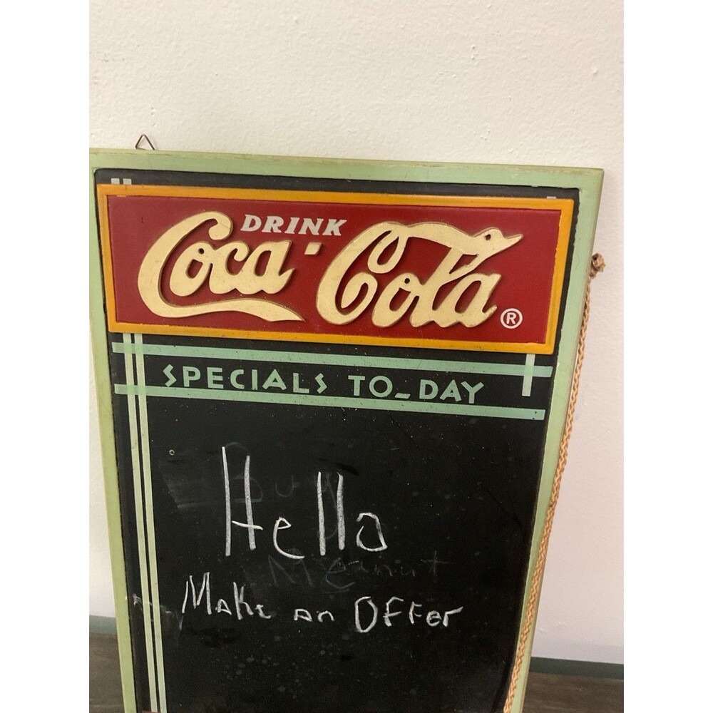 Vintage Coca-Cola Chalkboard Sign - Picture 3 of 7